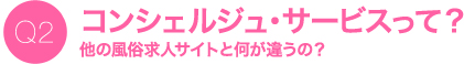 コンシェルジュ・サービスって？他の風俗求人サイトと何が違うの？